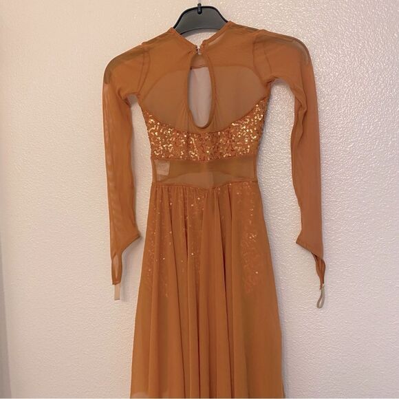 Weissman solo Dance costume orange sequin lyrical Island
10376 SC-Small child 6 - Picture 5 of 12